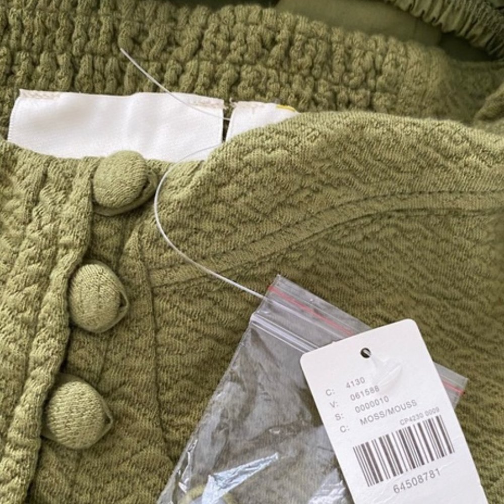 ANTHROPOLOGIE Maeve Puff-Sleeved Sweetheart Mini dress size S new with tag - Picture 5 of 8